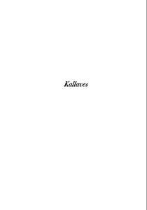 Lataa Kallaves-romaanin ensimmäinen luku PDF-tiedostona